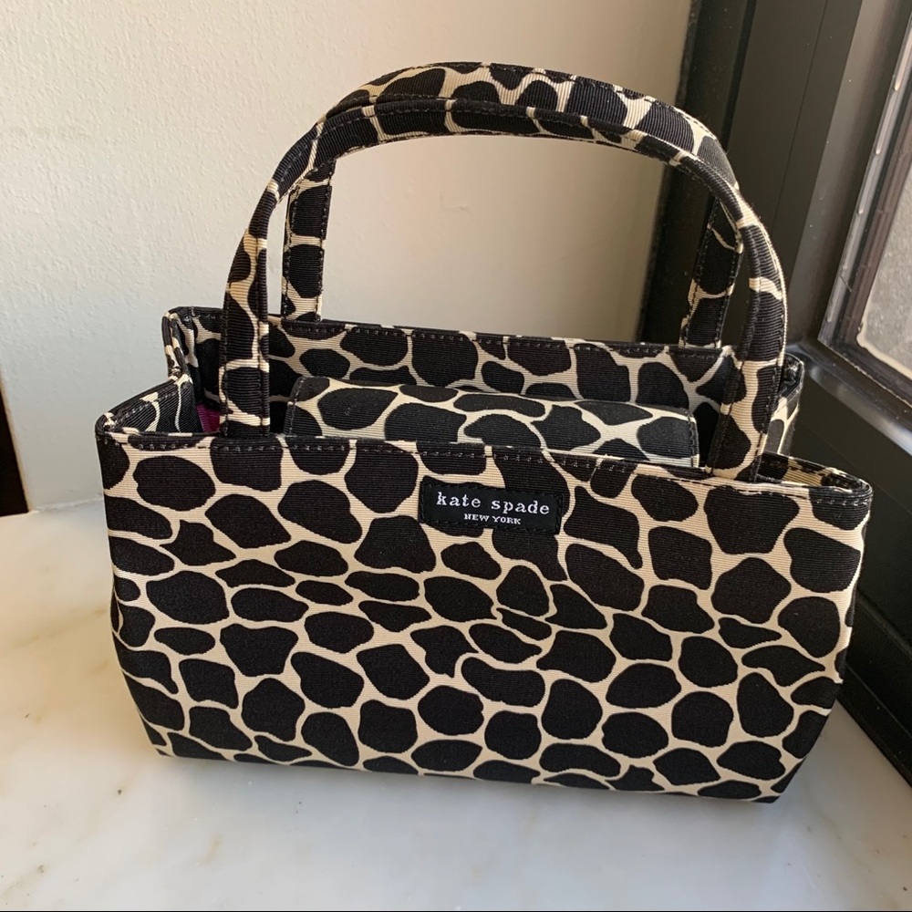 Kate Spade Black Small Animal Print Bag Purse
